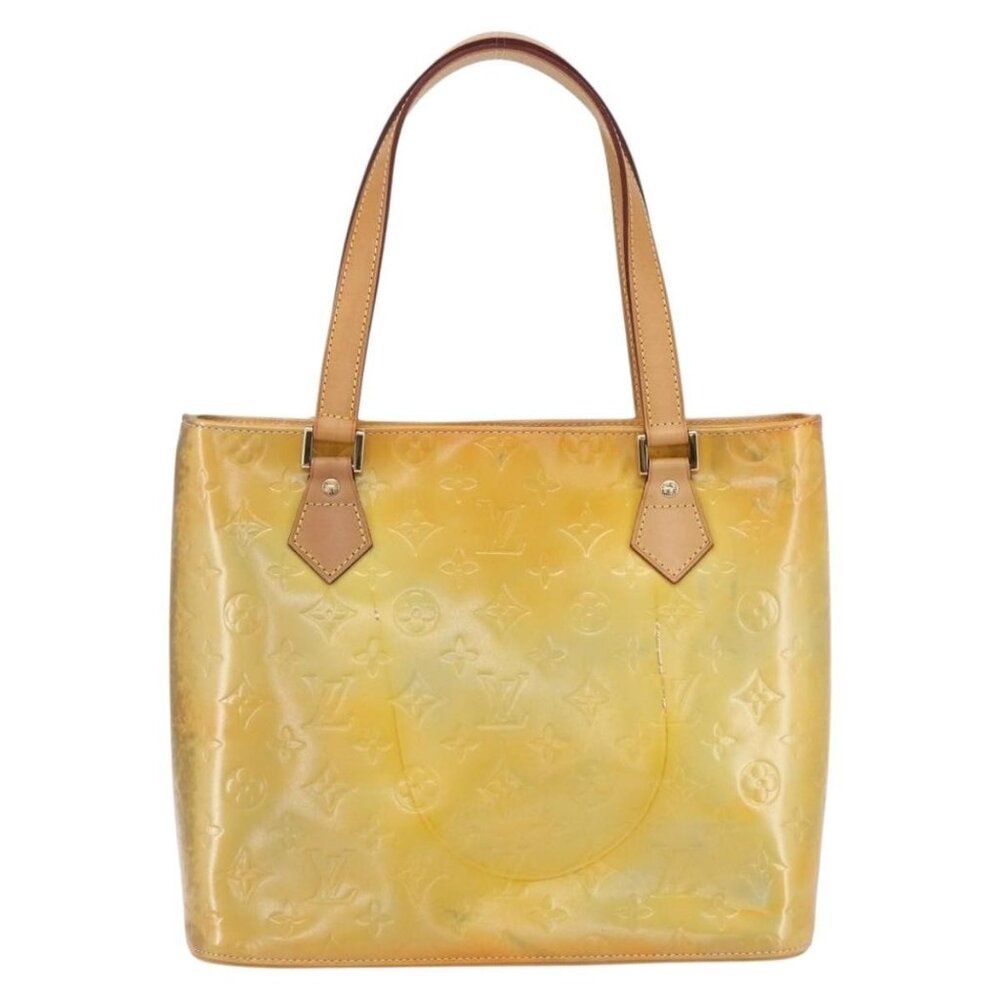 LOUIS VUITTON Monogram Vernis Houston Hand Bag Gris M91053 LV Auth BA8340 - Picture 2 of 16